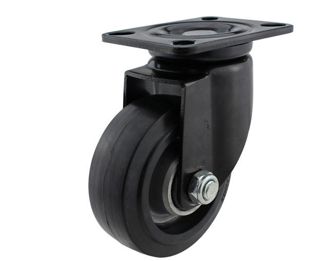 3-inch/4-inch/5-inch/6-inch medium and heavy-duty series aluminum core high elasticity rubber flat top universal silent casters (High Speed King series)