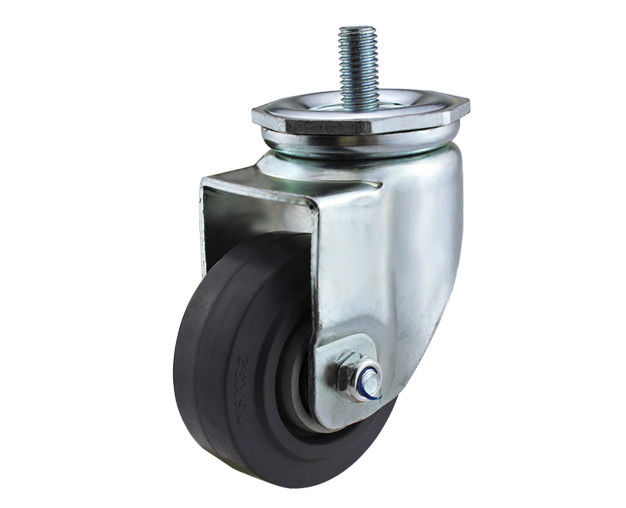 2.5-inch/3-inch/4-inch/5-inch medium-sized series screw universal aluminum core elastic rubber silent casters (High Speed King series)