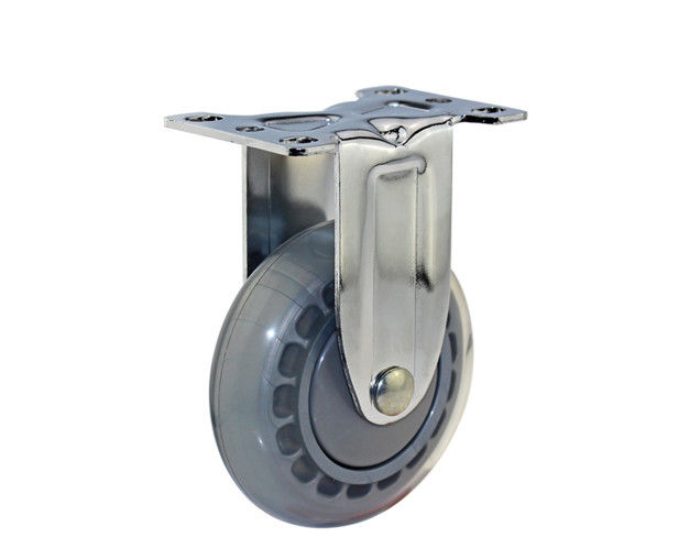 3-inch/4-inch/5-inch stainless steel medium-sized high elasticity polyurethane PU transparent silent directional casters 25704-76