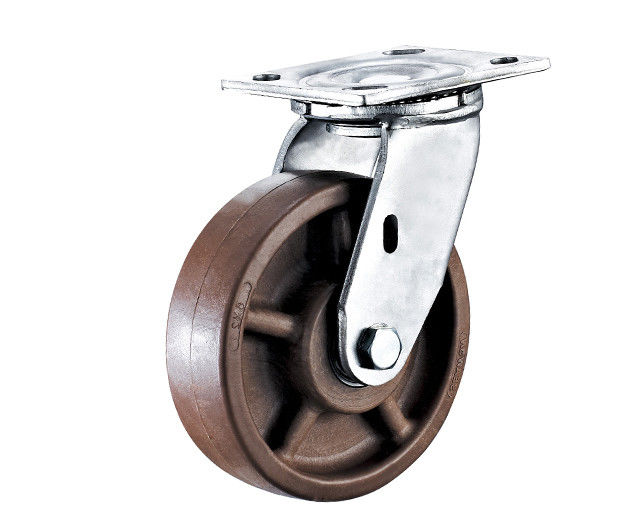 4-inch/5-inch/6-inch/8-inch heavy-duty series 330kg high temperature resistant 280 ℃ nylon flat top universal casters