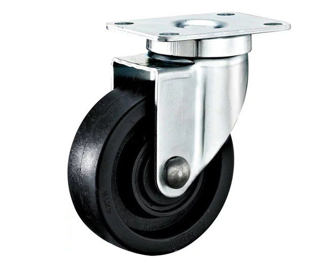 3-inch/4-inch/5-inch medium-sized series heat-resistant 220 ℃ black nylon flat top universal casters