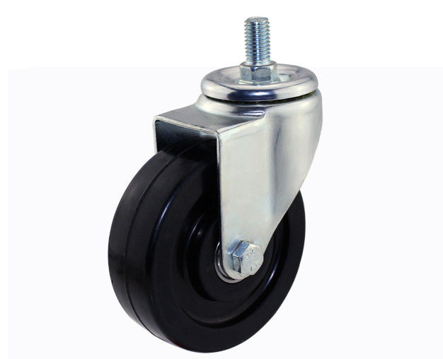 3-inch/4-inch/5-inch medium-sized black anti-static rubber screw universal casters