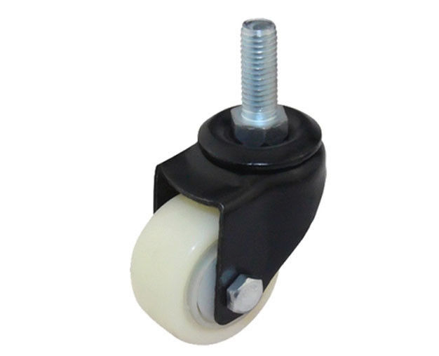 1.5-inch gold diamond lightweight 30kg universal polypropylene PP white casters 36315-06