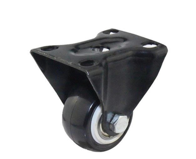 1.5-inch gold diamond lightweight 30kg high-strength polyurethane PU directional black casters 36015-86B