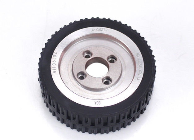 Electric forklift drive wheel CPU polyurethane caster 5-inch aluminum core walking wheel 125 * 38mm intelligent car wheel