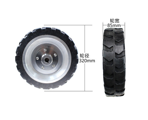 13 inch heavy-duty AGV electric forklift drive wheel keyway wheel hub intelligent small car wheel 320 * 85mm