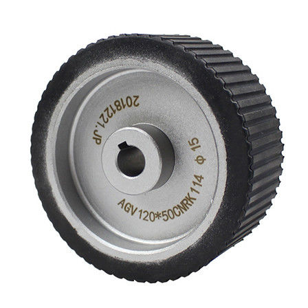 Intelligent rubber covered wheels AGV electric forklift drive wheels non-standard customized casters 4-inch drive wheels 100 * 30mm