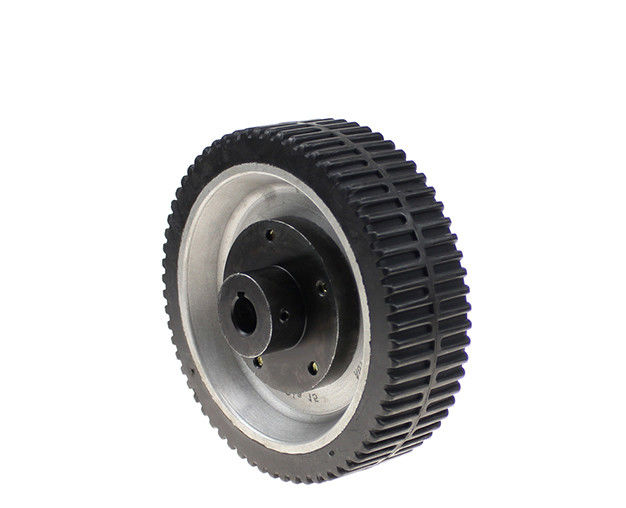 Non standard active wheel intelligent forklift walking wheel AGV driving wheel 6-inch aluminum core rubber casters 150 * 45mm