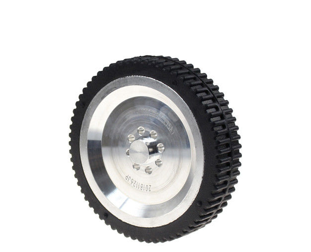 150 * 35mm casters AGV drive wheel flange convex groove wheel hub rubber wheel 5.5 inch robot tire