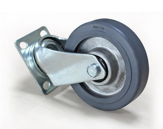 4-inch lightweight aluminum core rubber AGV universal casters JQR02210-95A