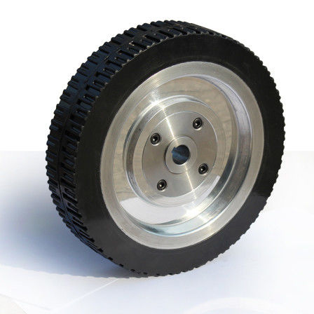 8-inch high-end aluminum core patterned rubber AGV robot, medical equipment drive wheel equipment, instrument walking wheel AGV non-standard active wheel